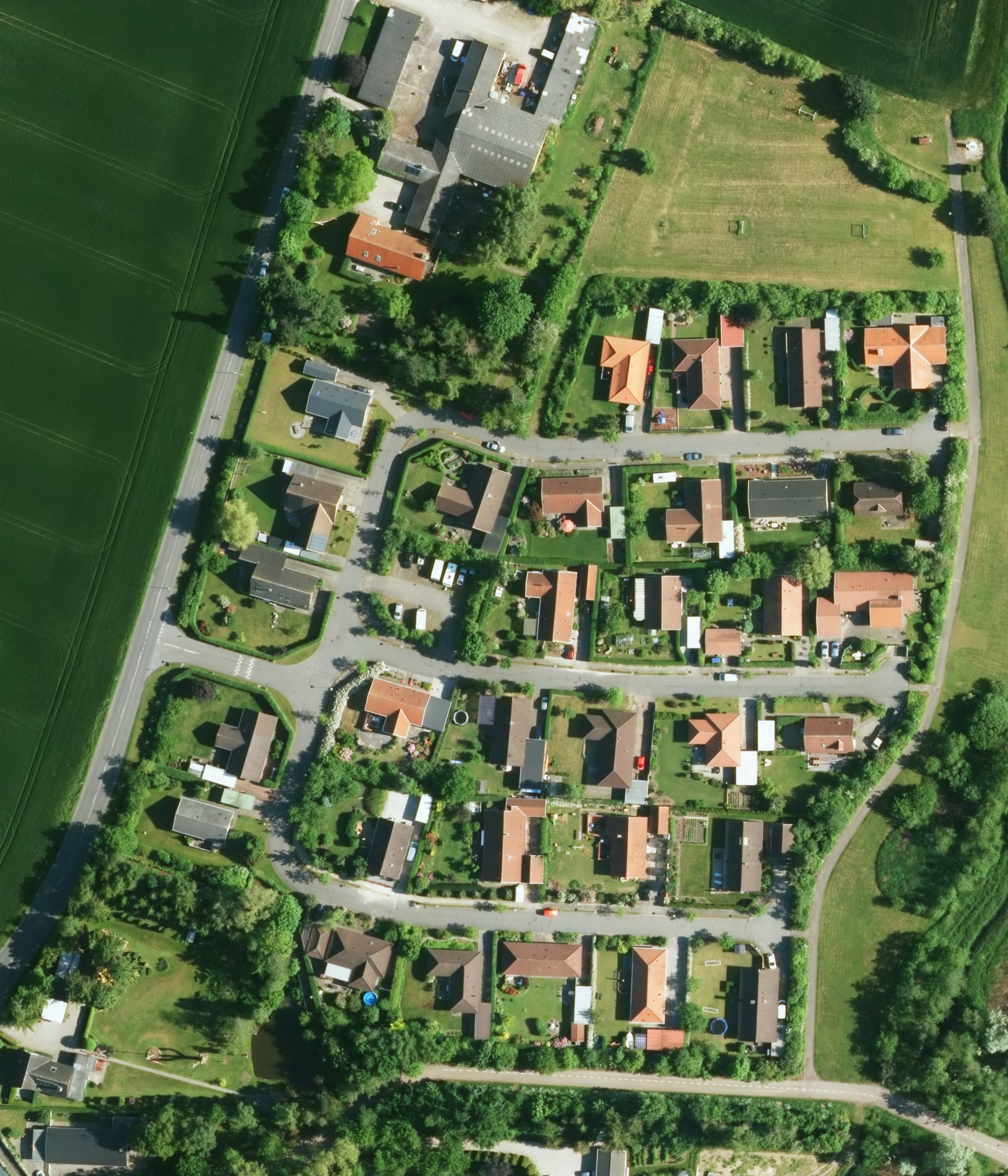 Luftfoto over Bredekæret - 2016